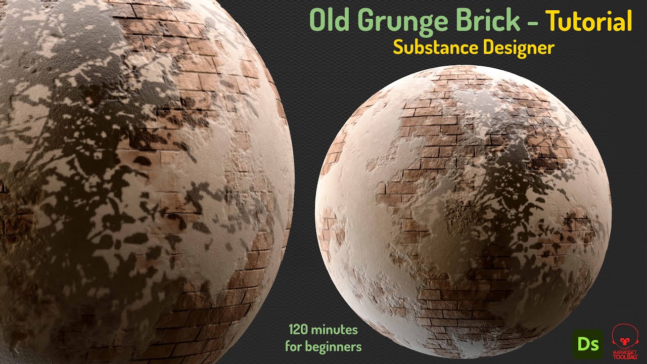 How To Create Grunge Brick Wall In Substance Designer - Part 2 - Grunge Plaster