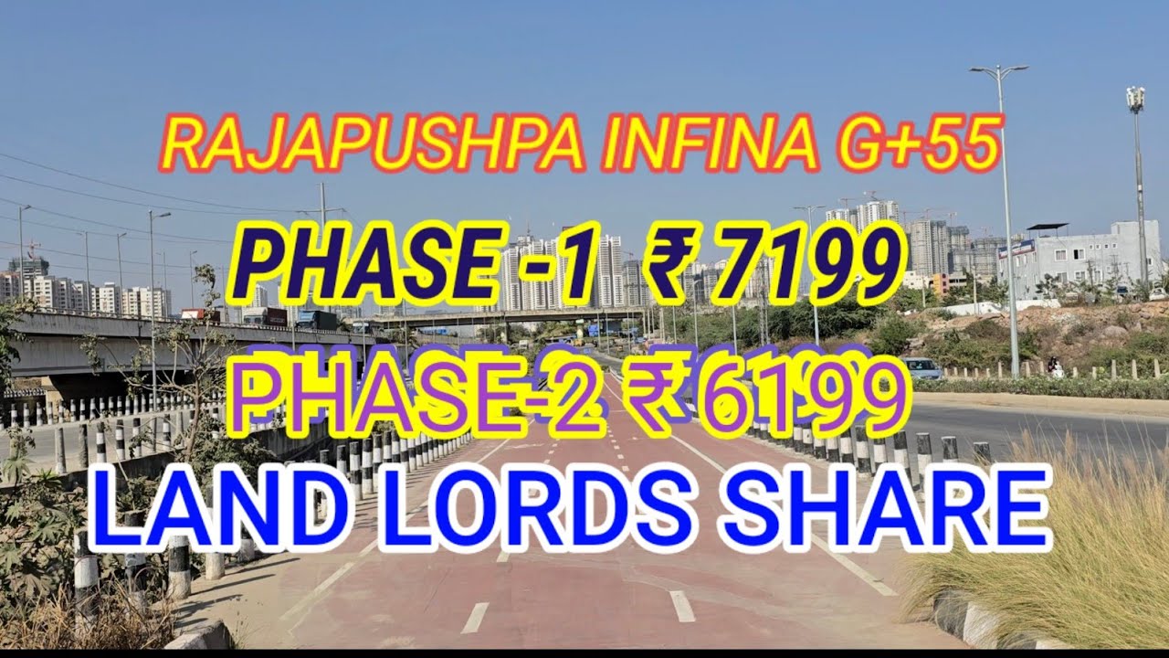 || LAND LORDS SHARES RAJAPUSHPA INFINA || NARSINGI G+55  || RR PROPERTIES || PROPERTY CODE : RR 1406