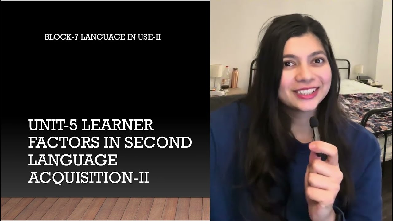 I Discovered Tudor's 8 Factors of Language Learning from IGNOU MEG 4 Part 2