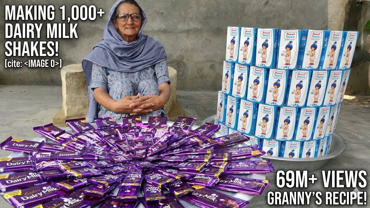 MILKSHAKE RECIPE Prepared By My Granny | CADBURY DAIRY MILK SHAKE | CHOCOLATE MILK SHAKE