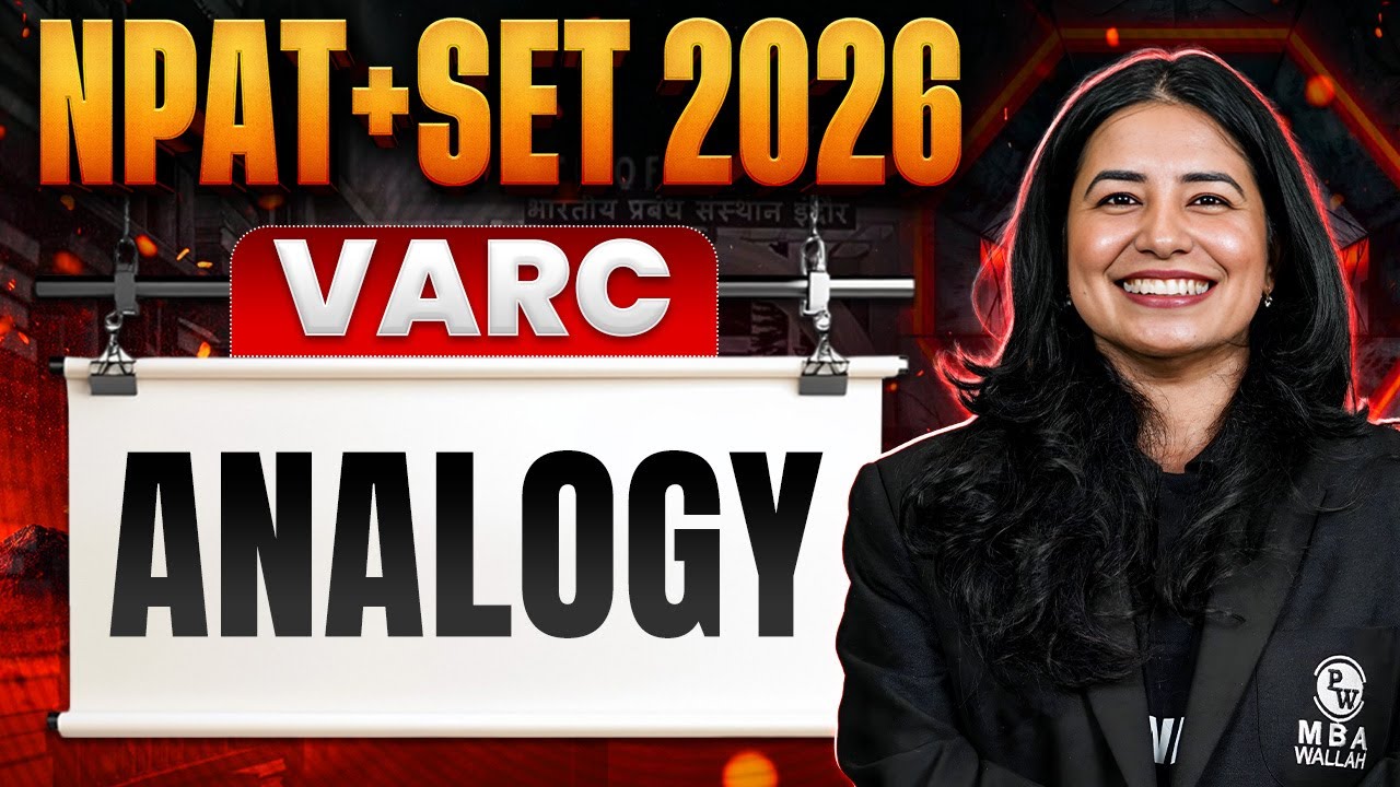 NPAT + SET 2026 | Analogies | VARC | IPMAT Wallah