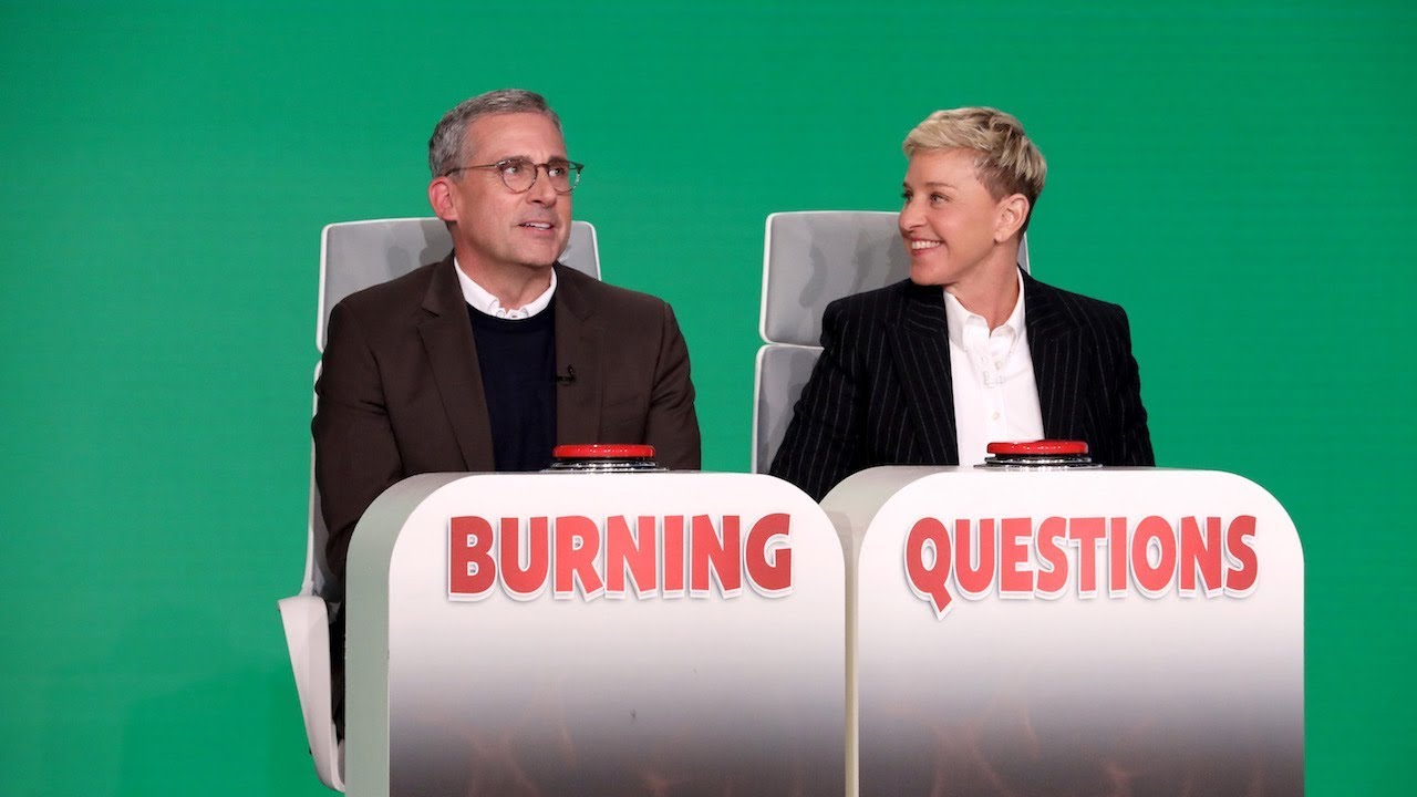 Steve Carell Answers Ellen&rsquo;s &lsquo;Burning Questions&rsquo;