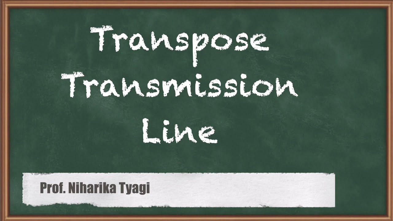 Transpose Transmission Line - Transmission Line Parameters - Power System Engineering 1