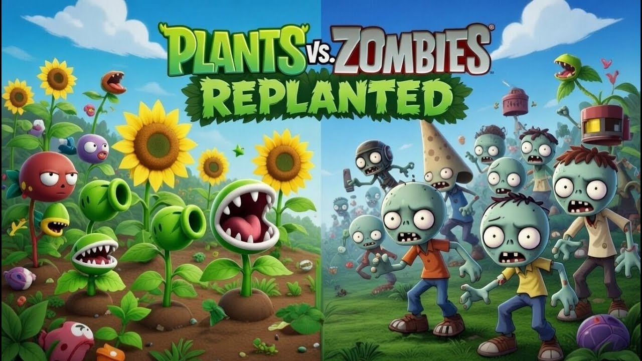 Plants vs. Zombies: Replanted - Level 5-2 Roof Gameplay Walkthrough | 2026