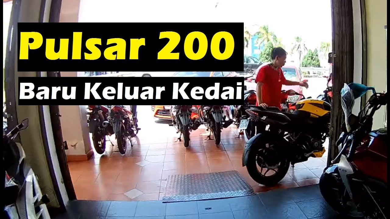 Modenas Pulsar NS200 | Ambil motor baru keluar kedai | EKEN H9R