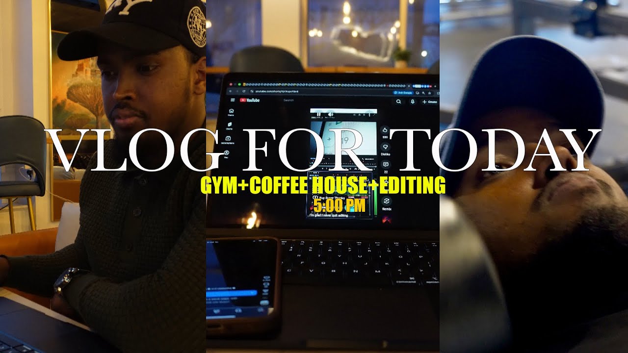 “My Productive Day: Gym, Coffee & Editing ☕💪”