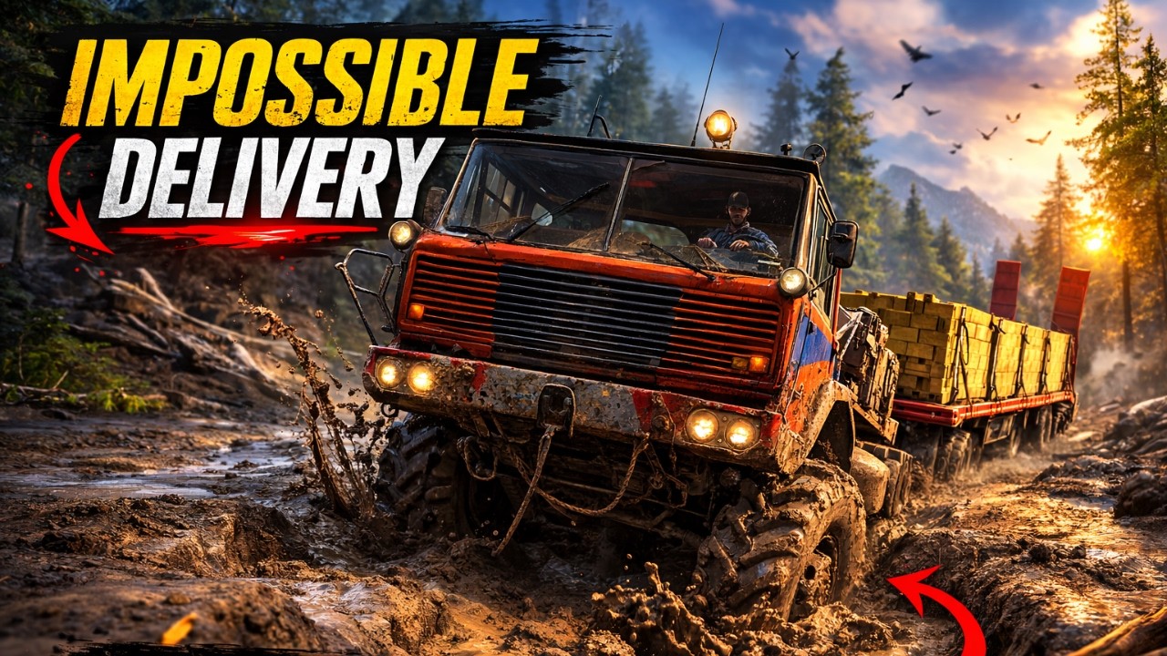 TATRA Truck vs Deep Mud! Impossible Delivery Mission | SnowRunner Gameplay
