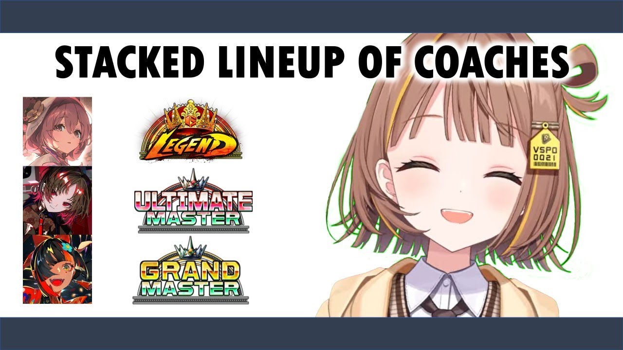 Stacked Lineup of Coaches 【Sendou Yuuhi, Amayui Moka, Choya Hanabi | VSPO! ENG SUB】