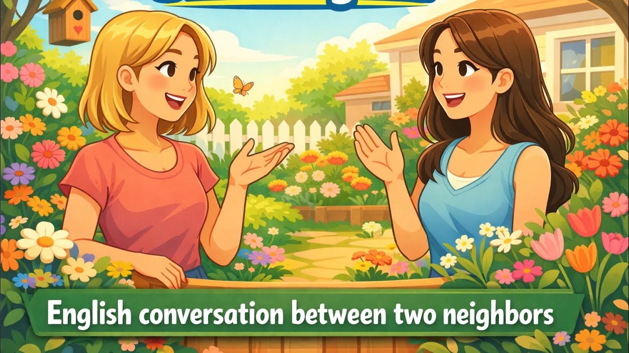 Neighbors’ Conversation | Learn English Vocabulary| daily conversation |slow English