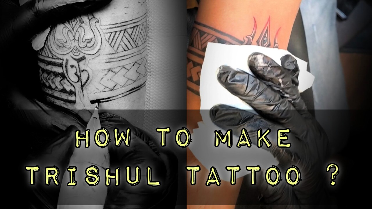  Trishul Armband Tattoo | Trishul Tattoo | Armband Tattoo #7dropsinktattoo