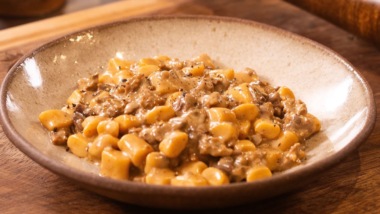 Creamy Porcini Mushroom and Mascarpone Gnocchi