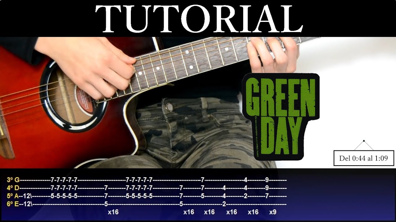 Cómo tocar Give Me Novocaine de Green Day (Tutorial de Guitarra) / How to play