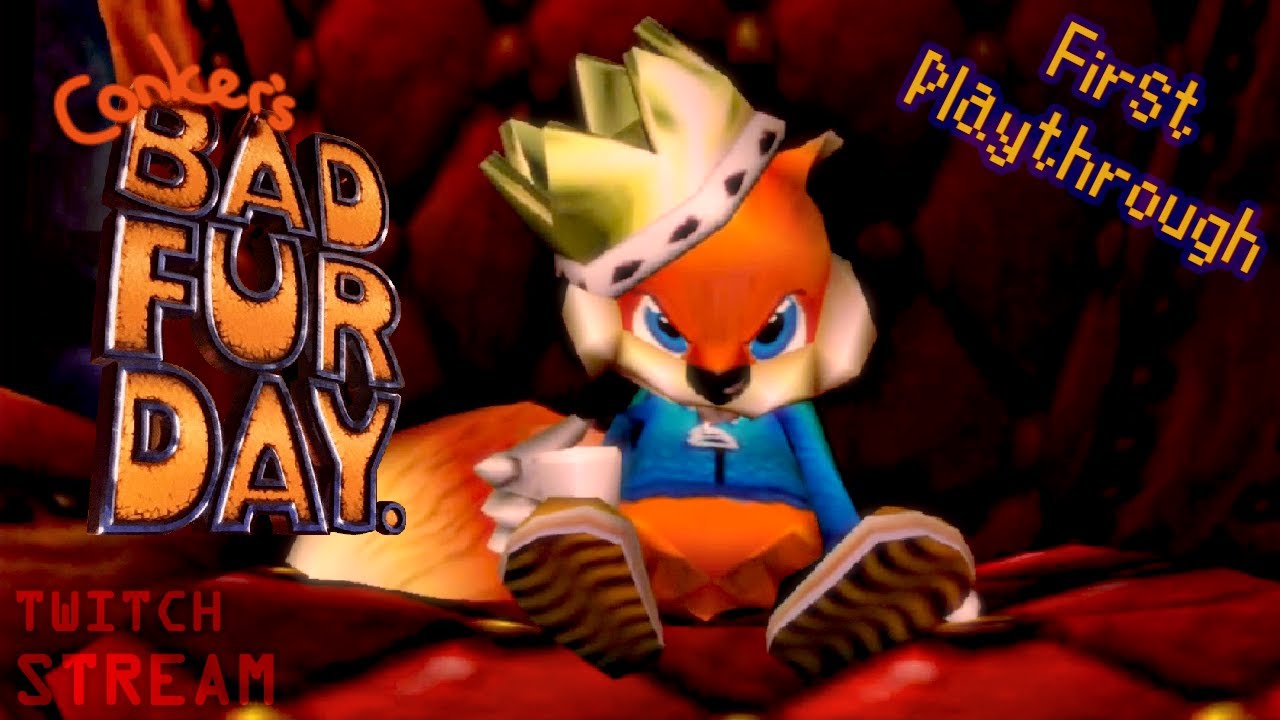 This game is absolutely NUTS! And I love it | Conker's Bad Fur Day #1 (VOD)