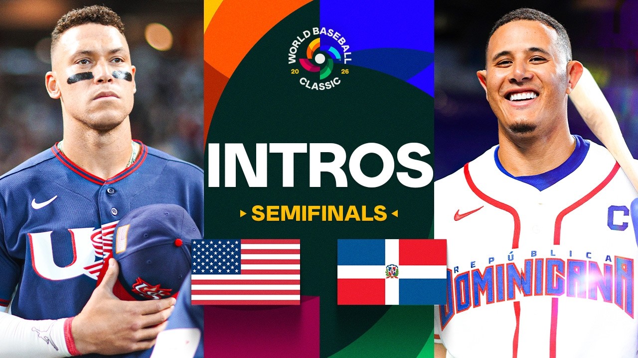 FULL INTROS ahead of Team USA vs. Team Dominican Republic World Baseball Classic Semifinals!