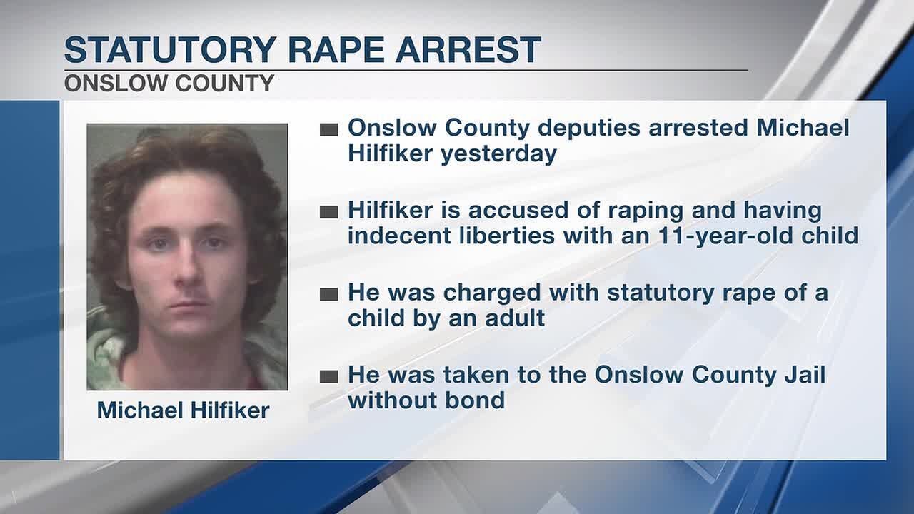 Onslow County man accused of statutory rape