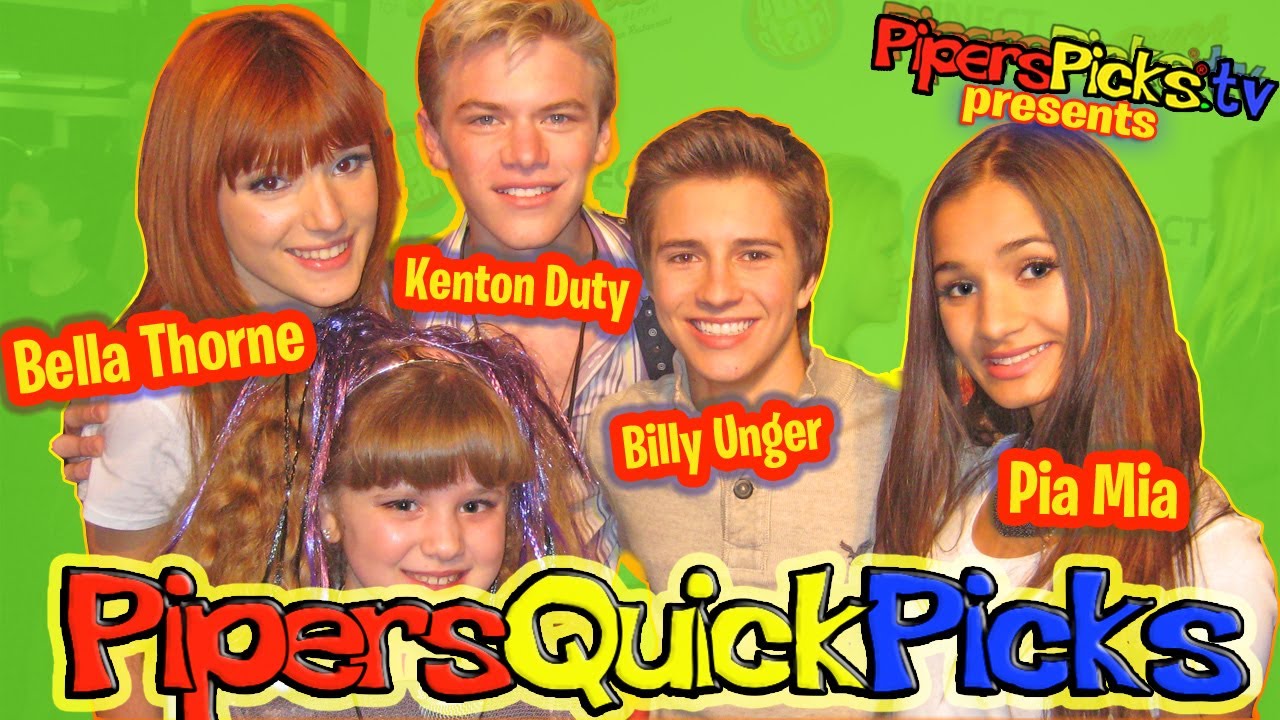 BELLA THORNE Red Carpet with BILLY UNGER (aka William Brent - Lab Rats) & Pia Mia with PIPER REESE