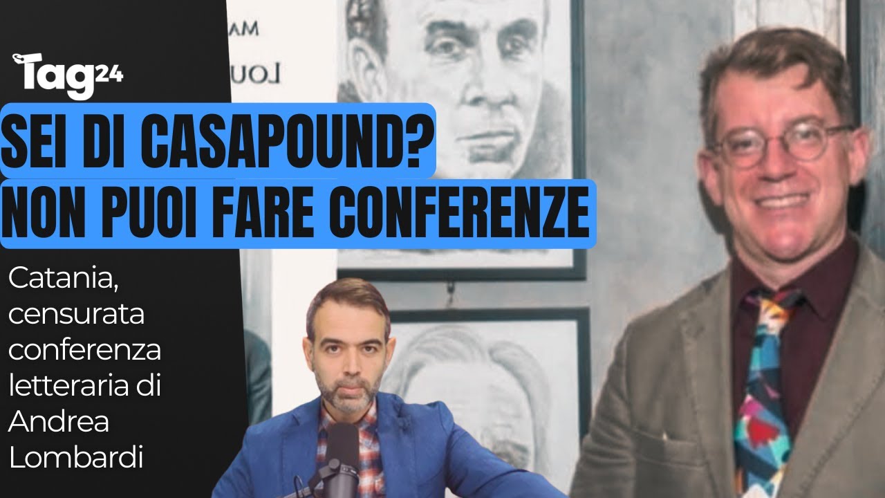 Catania, censurata conferenza letteraria di Andrea Lombardi in quanto ex esponente di Casapound