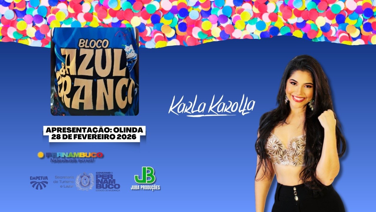 Karla Karolla no Bloco Azul e Branco Olinda 2026