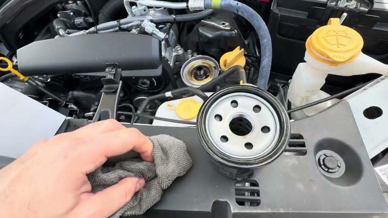Getting some maintenance done on the Crosstrek Sport