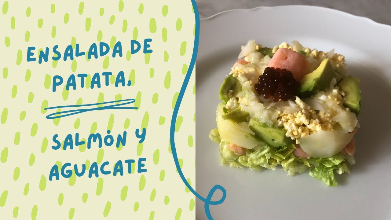 Ensalada de patata, salmón y aguacate con THERMOMIX