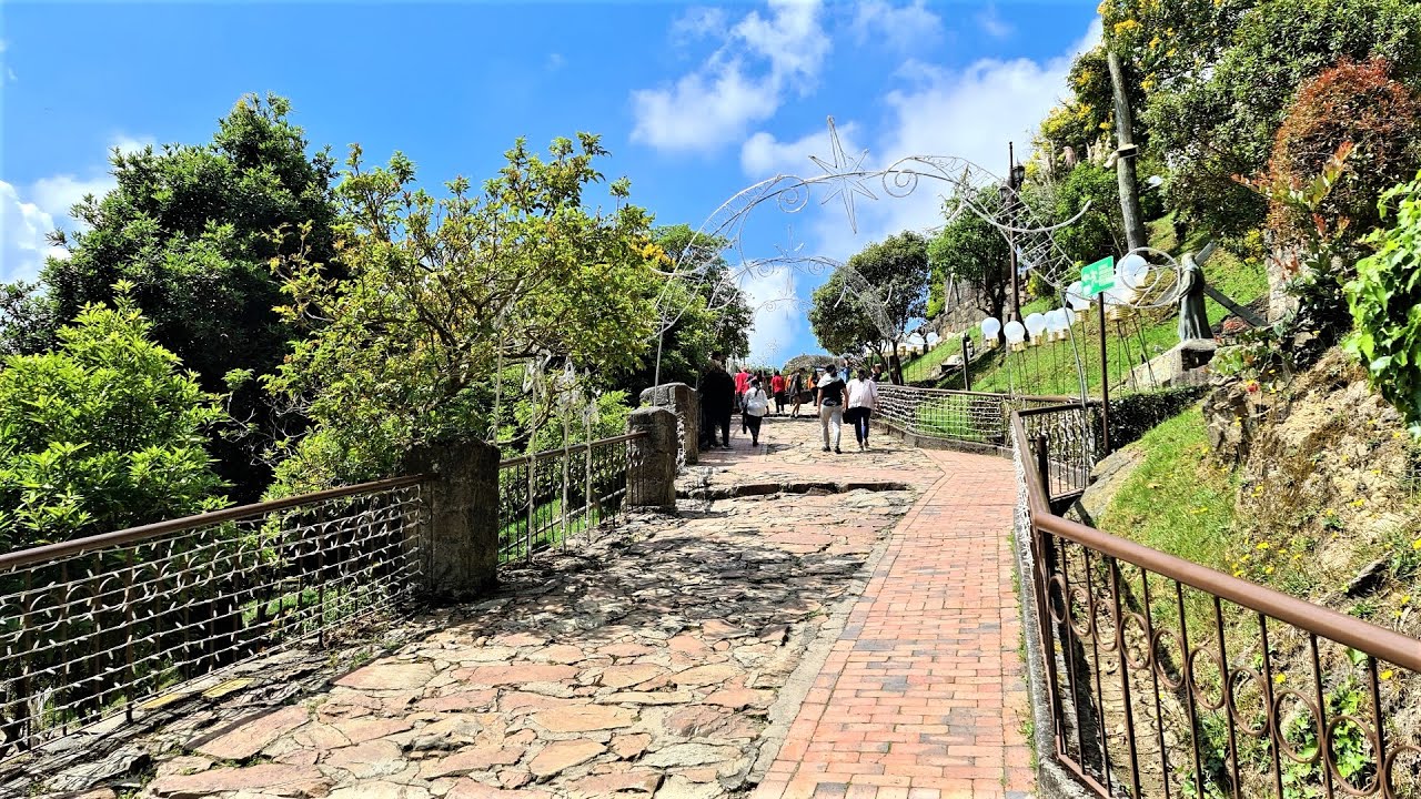 The Train & The Road of the Cross - Monserrate - Bogota - Colombia