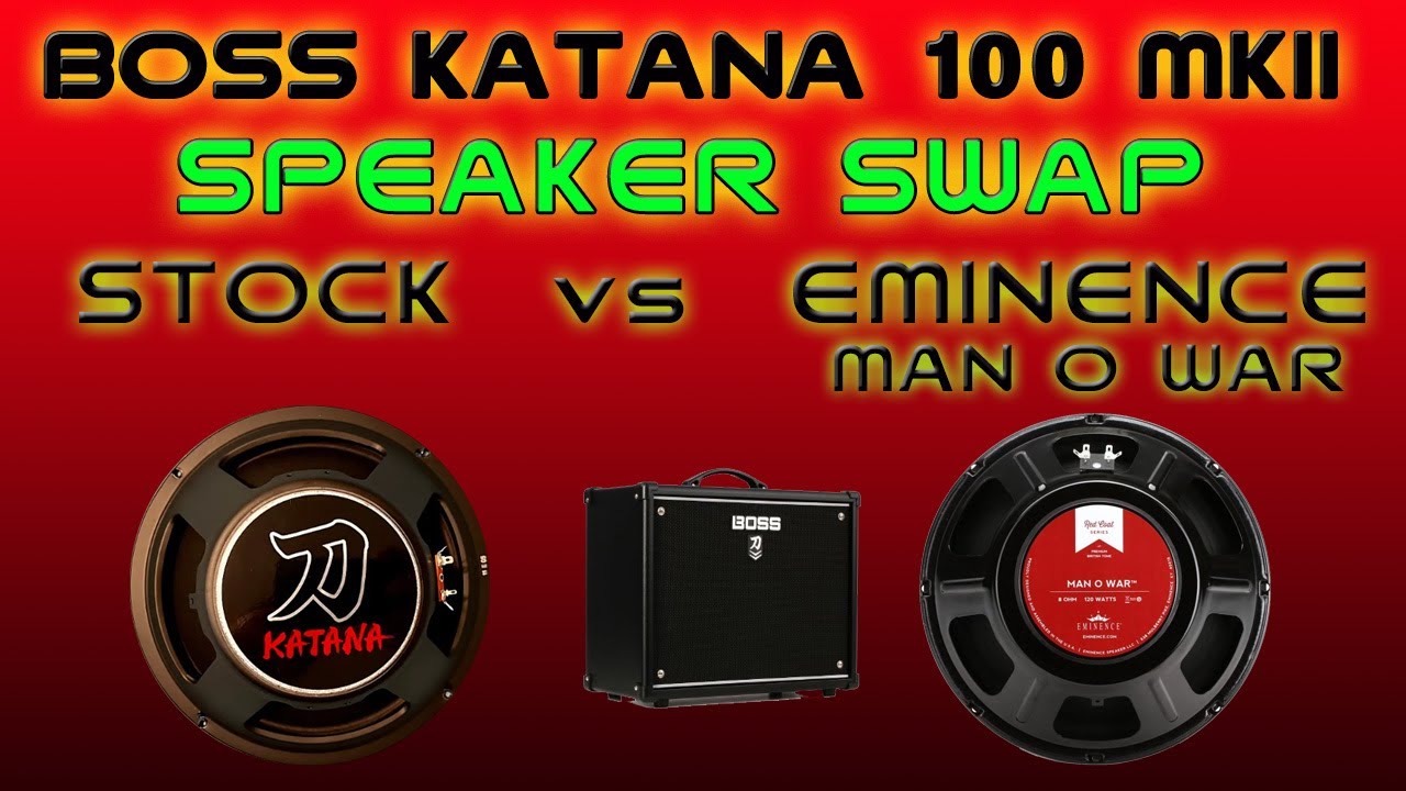 Boss Katana 100 Mk2 Speaker Swap: Stock Vs. Eminence Man O War #bosskatana #eminence #speaker