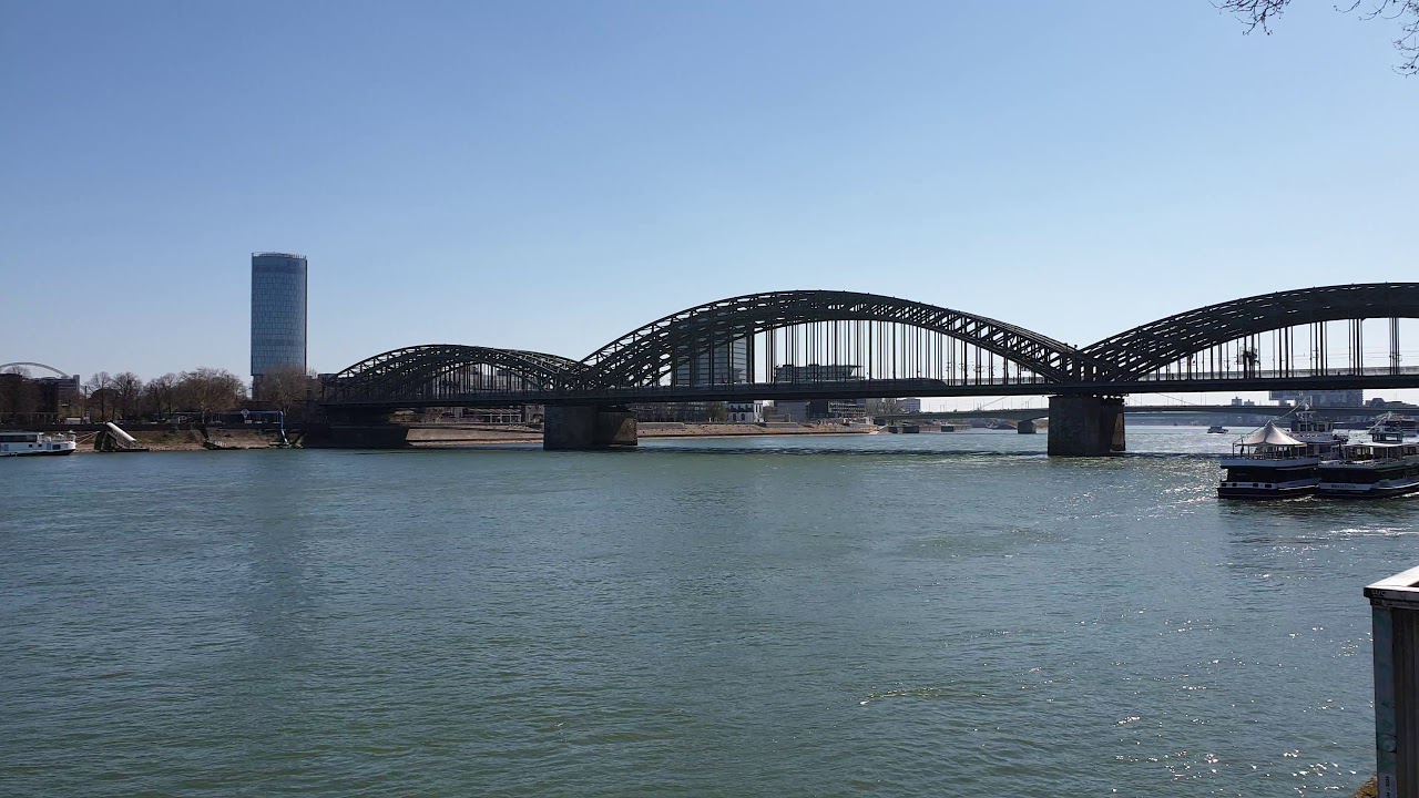 Cologne walking Germany K&ouml;ln 05 April 2020 4k 60 fps