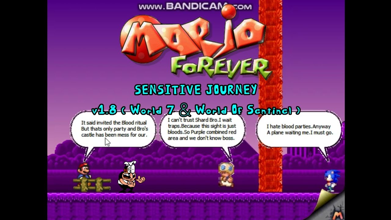 Mario Forever Sensitive Journey v1.8 ( World 7 & World Of Sentinel )