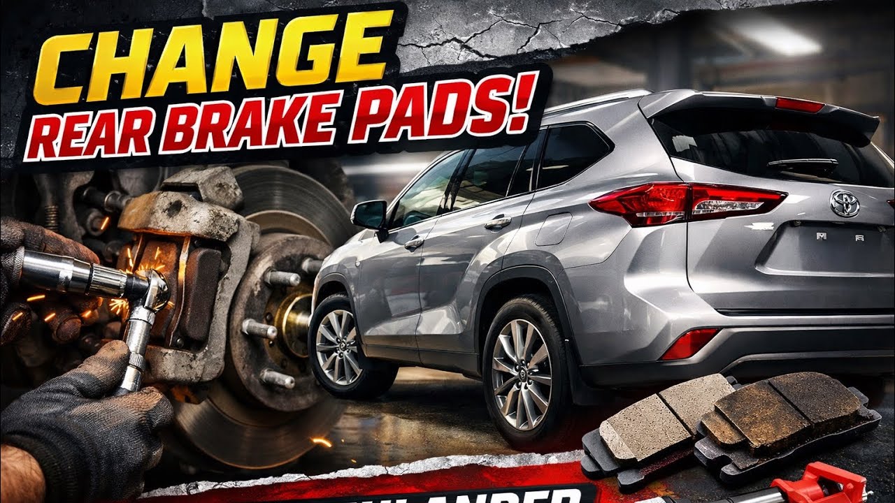 How to Change Rear Brake Pads | 2015 Toyota Highlander | EASY DIY