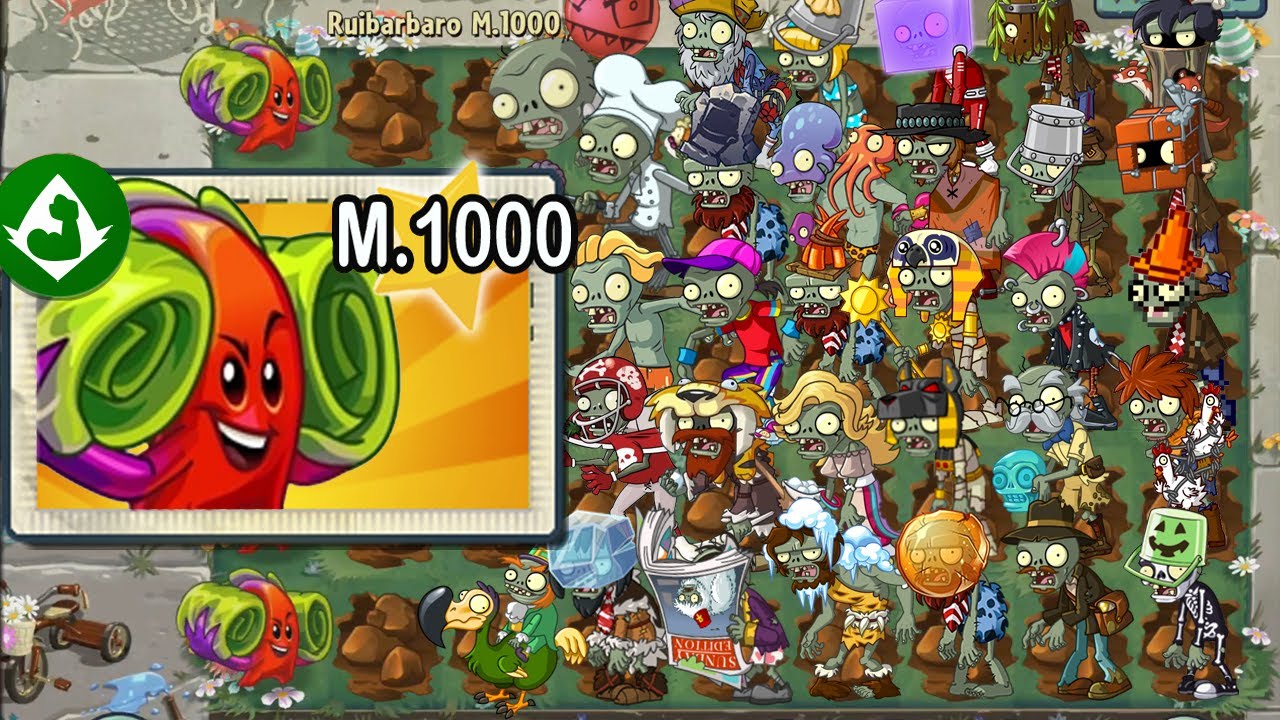Plants vs Zombies 2 - Alv Ruibarbaro Level 1000