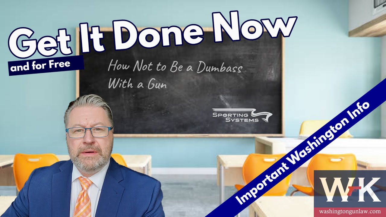 How to Get Your Safety Class Done, Right Now.  (Important Washington State Info)
