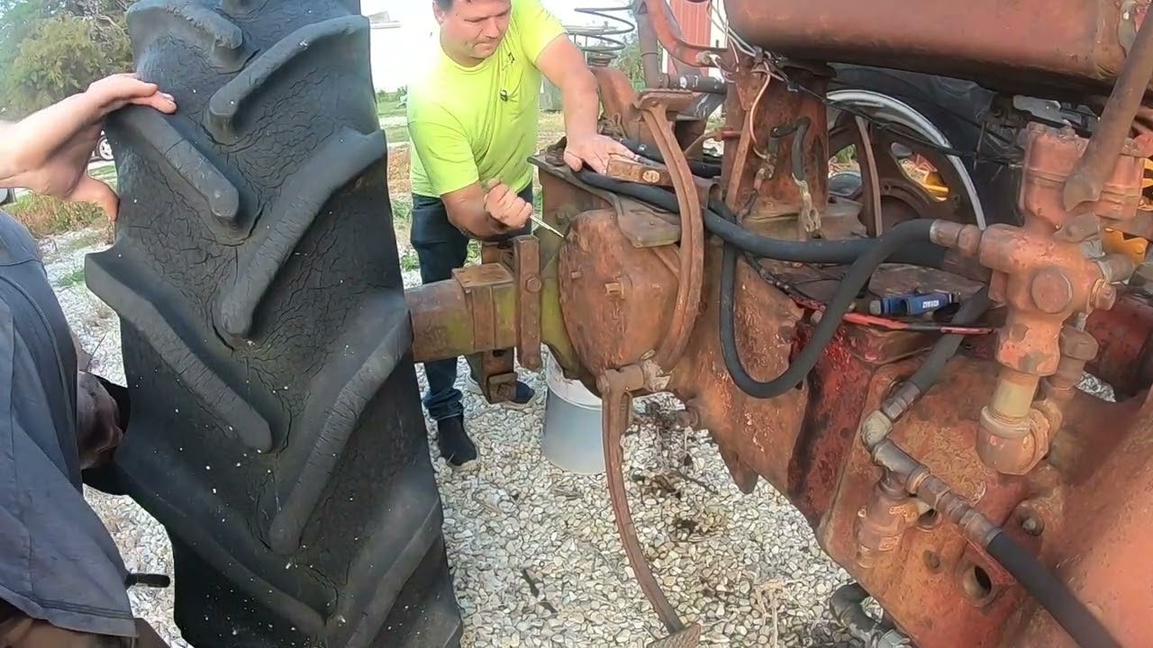 Rustiest stuck brakes I have ever had on a Farmall M.... Will it move again?