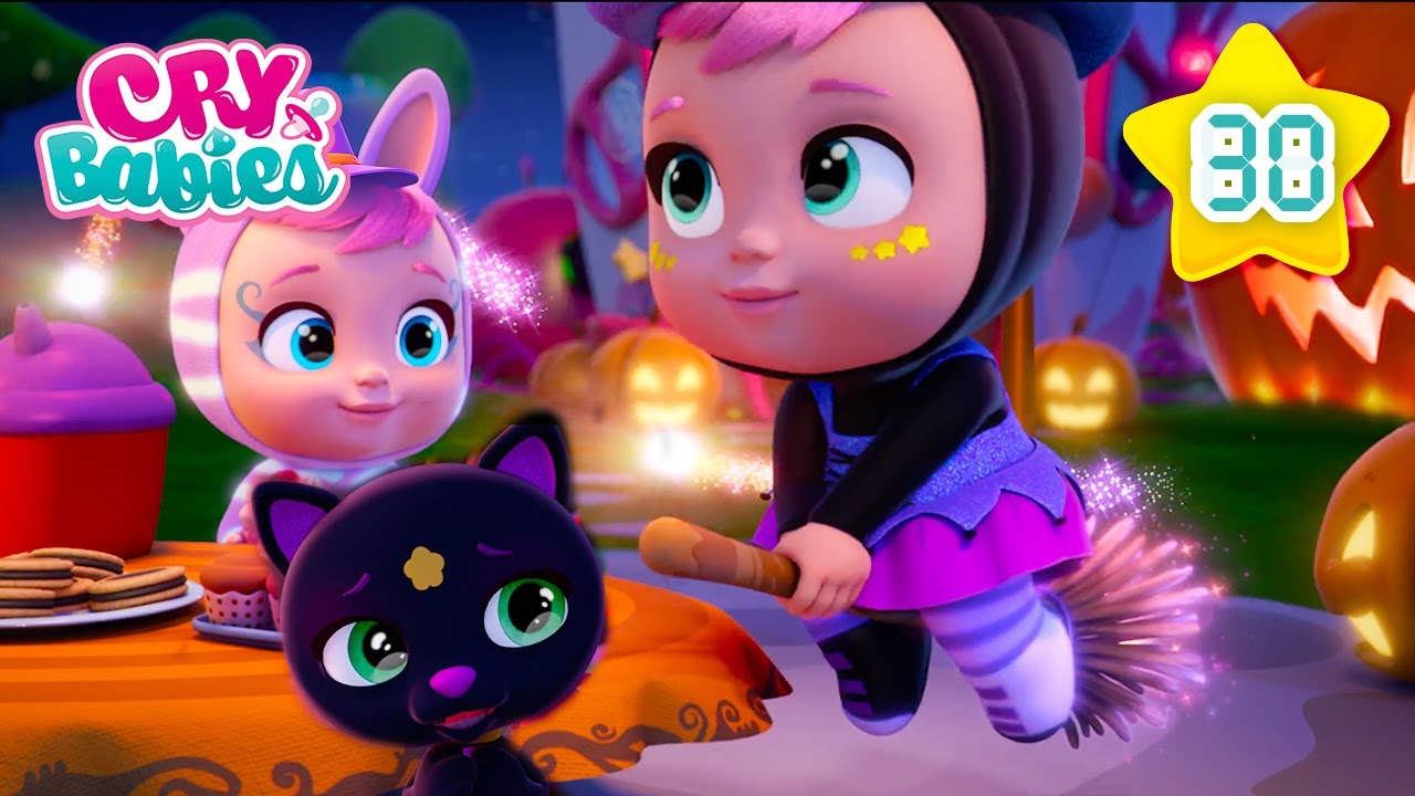Magiczne Halloween: czarownica i mówiący kot 🎃 🧙| Cry babies po polsku 👶