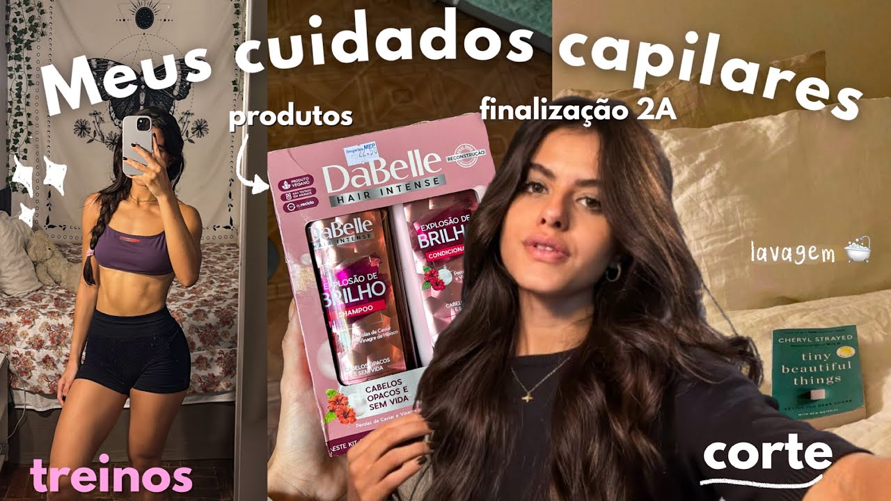 Meus CUIDADOS CAPILARES | lavagem, produtos, treinos, finalização 💖💆🏻‍♀️✨