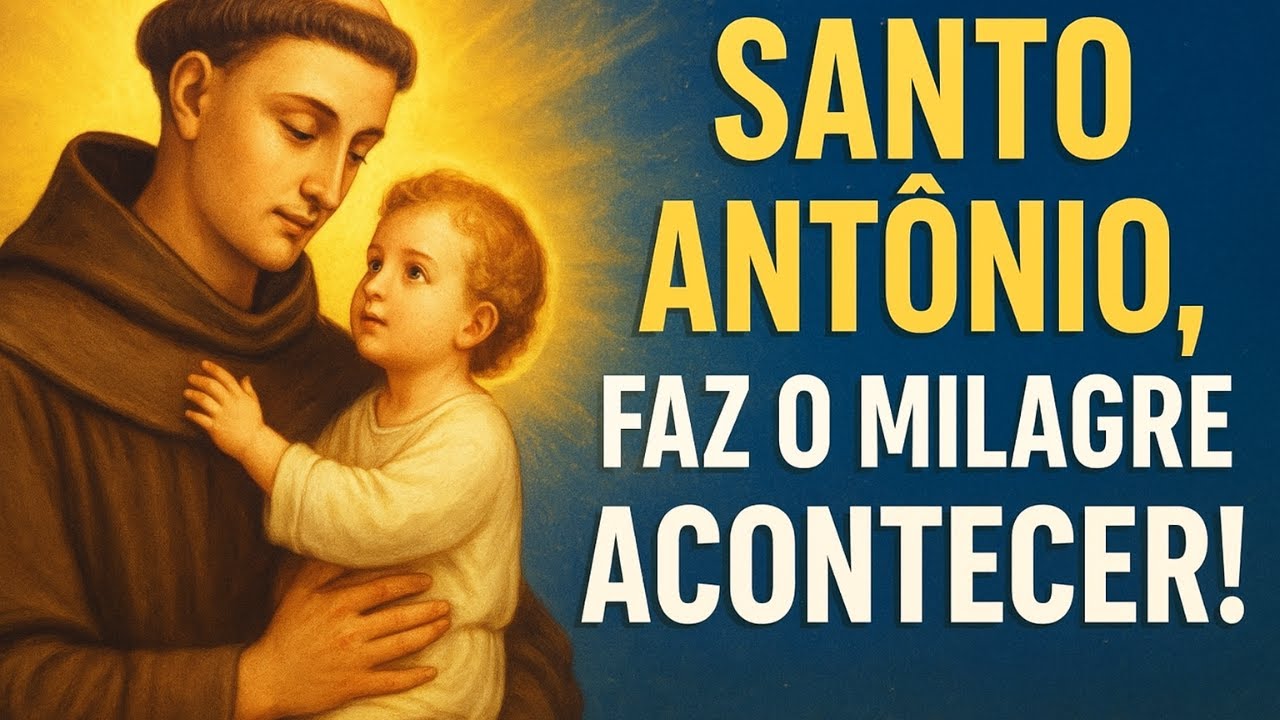 🔥 ORAÇÃO PODEROSA A SANTO ANTÔNIO | Milagres e Graças Urgentes na Sua Vida