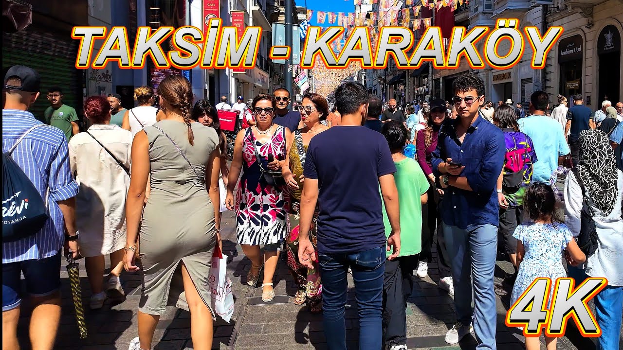 Karaköy'den Taksim'e Beraber Yürüyelim 4K