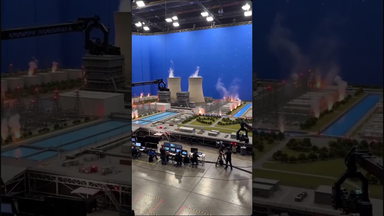 ☢️ Behind the scenes of a massive nuclear power plant explosion. #vfx #viral #filmmaking #cinematic