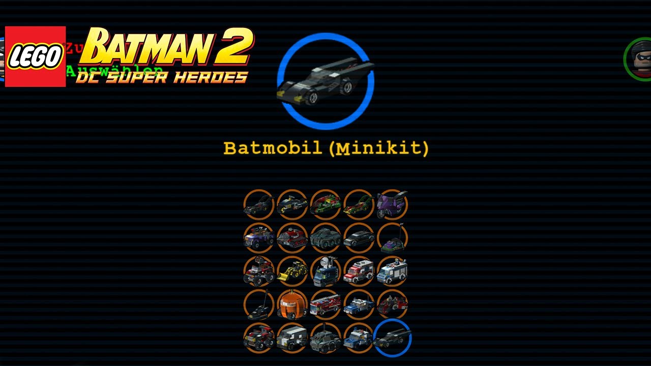 LEGO Batman 2: DC Super Heroes | Alle Fahrzeuge  ( Liste ) 💎100% | No Commentary|