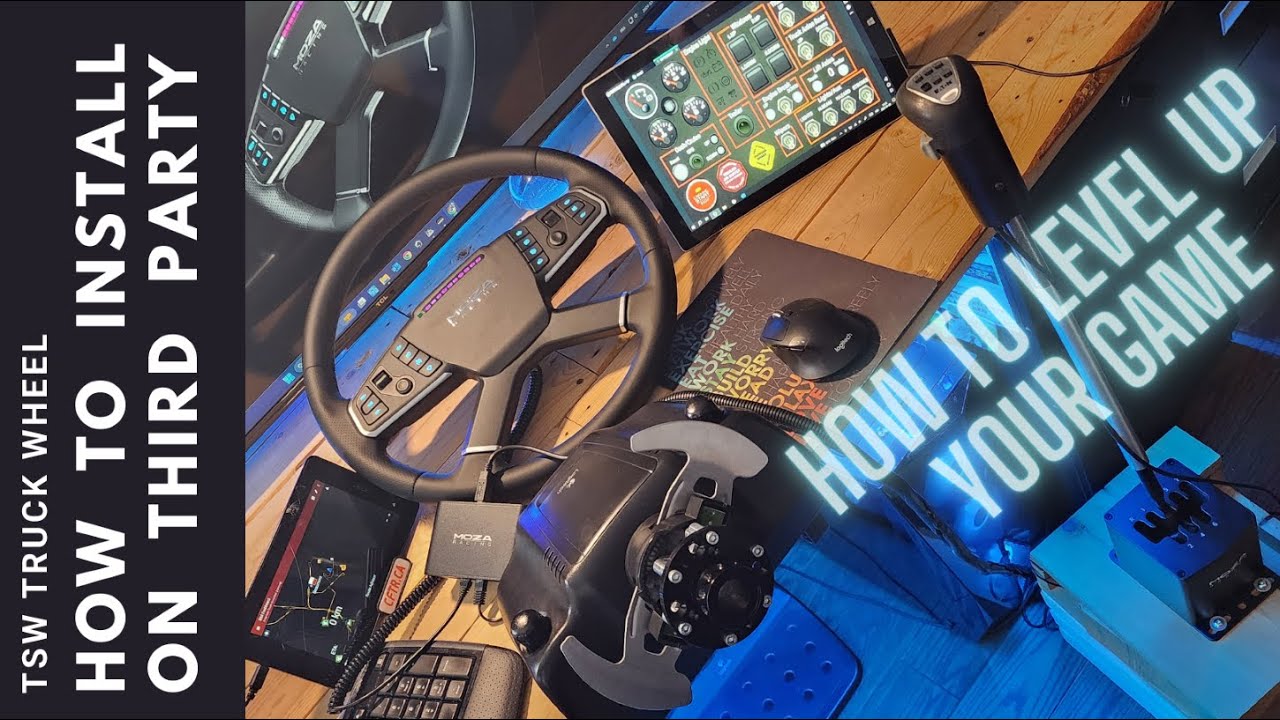 Как установить руль MOZA TSW Truck Wheel / рычаг переключения передач HGP на колесную базу Logitech / Thrustmaster #mozaracing