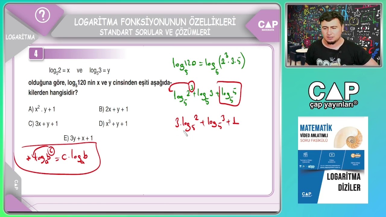 Logaritma-Sayfa40-Standart Sorular ve Çözümleri