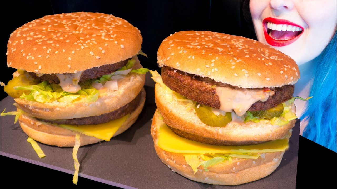 ASMR: Huge McDonald's "Grand Big Macs" | Homemade Recipe ~ Relaxing Eating Sounds [No Talking|V] 😻