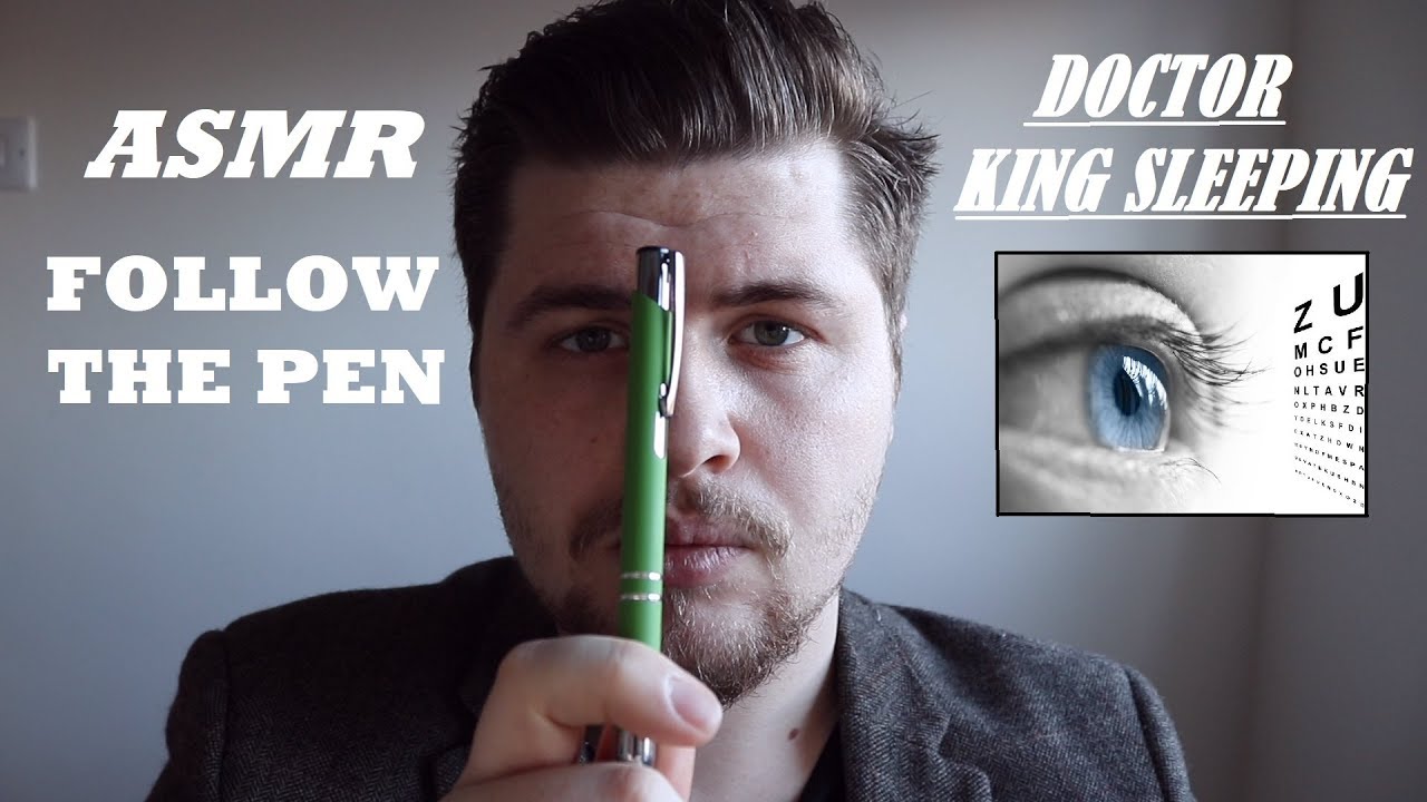 ASMR TINGLY EYE EXAM - With Torch/Light, Pen Following and Measuring - 10 Tingle moments
