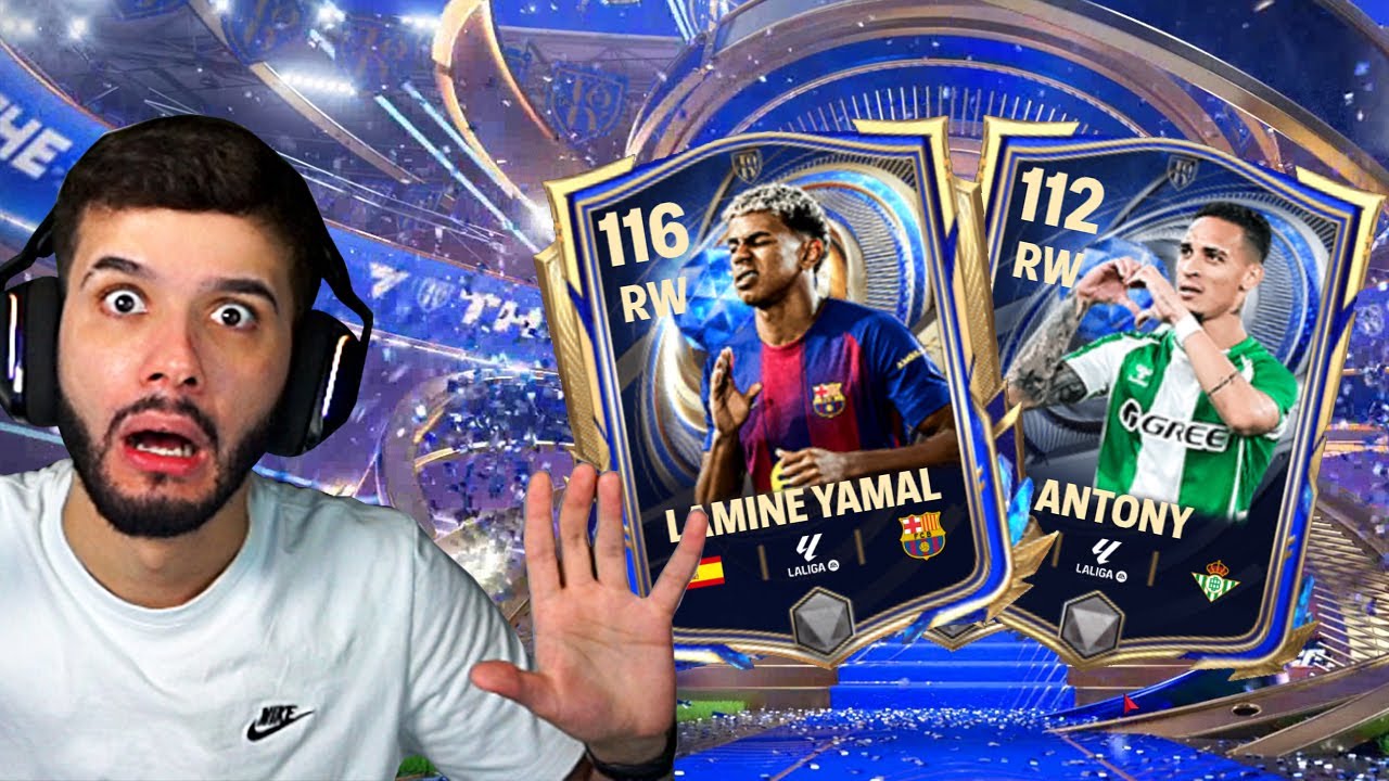 RAFÃO GANHA LAMINE YAMAL E ANTONY NO FC MOBILE!