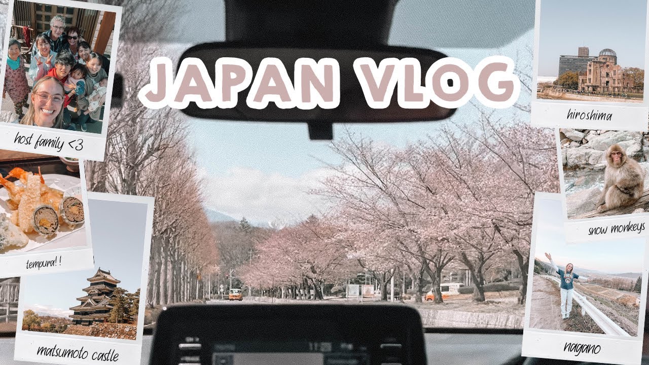JAPAN VLOG | hiroshima, snow monkeys & host family!! 🐒🏯🫶🏼