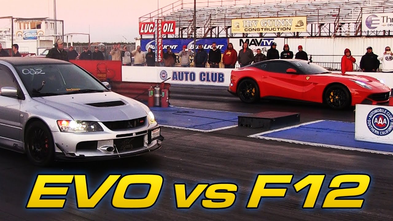 EVO takes on Ferrari F12