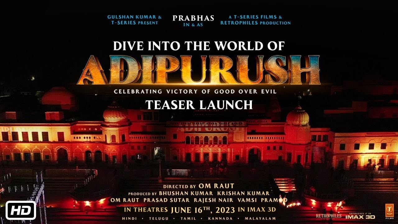 Adipurush Teaser Event Ayodhya | Dive Into The World Of Adipurush | Prabhas,Kriti,Om Raut |Bhushan K