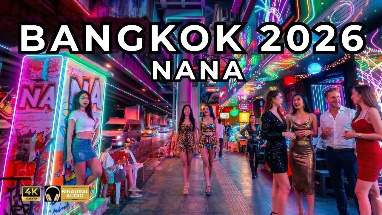 Bangkok Walking Tour 2026 🇹🇭: Nana & Sukhumvit Vibe | Immersive City Sounds (4K ASMR No Talking)