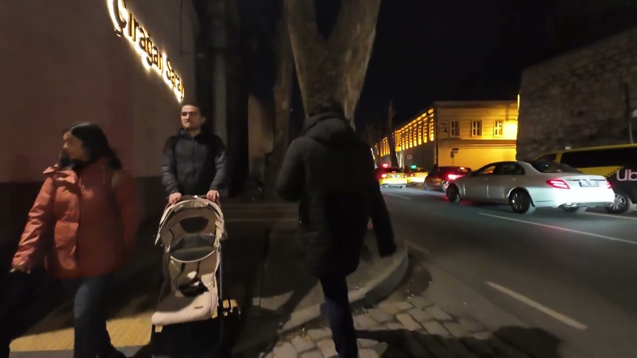 Istanbul Walking Tour - Çırağan St (Beşiktaş) - The Palace Road 4K