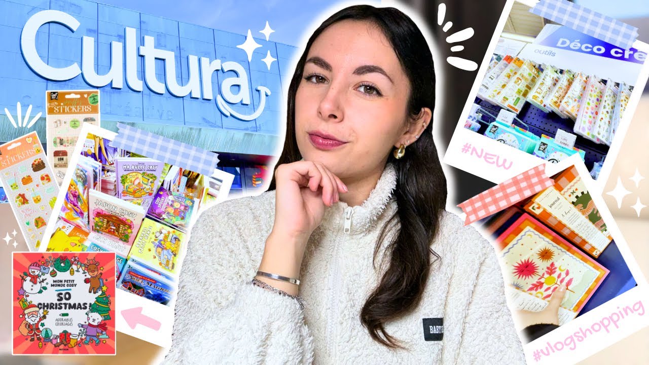 Vlog Shopping chez CULTURA 🛍 : cette vid&eacute;o n'&eacute;tait pas pr&eacute;vue | Shescrapbook