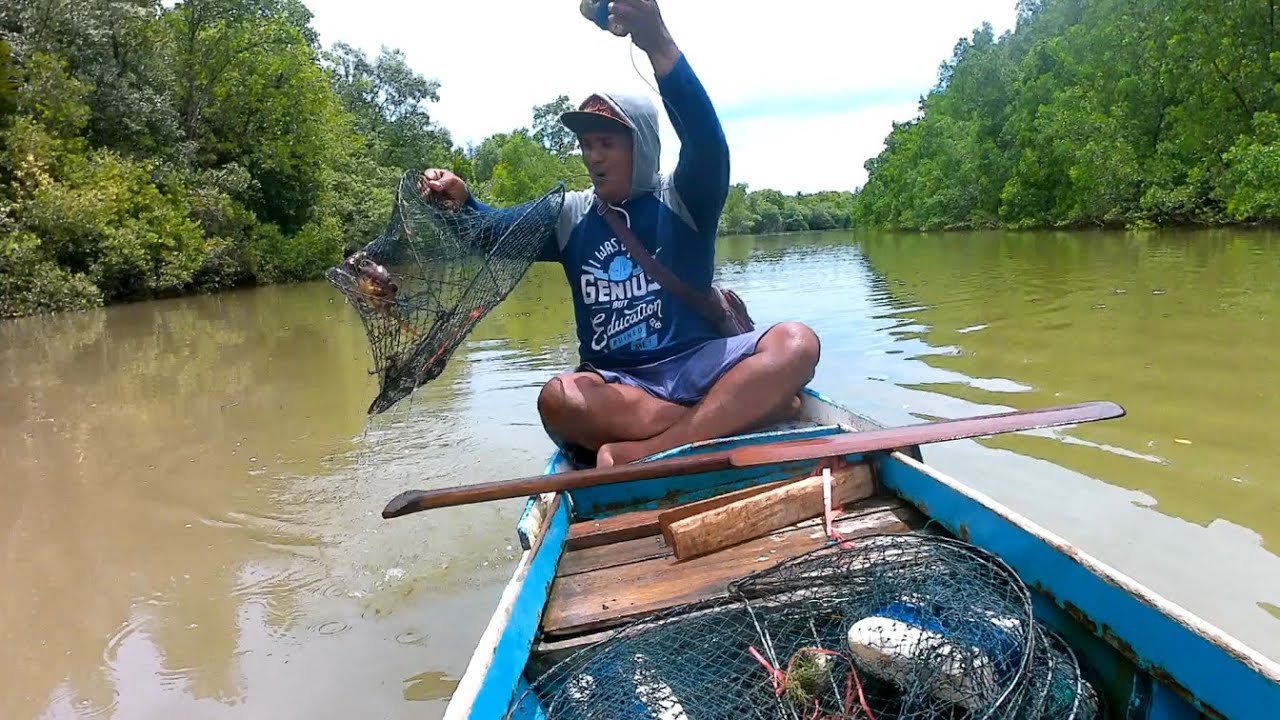 Tak heran Berburu kepiting bakau saat air jernih Eps.34
